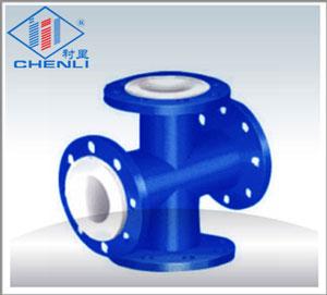 上海襯里閥門供應(yīng)四氟四通，襯氟四通，化工防腐管件，廠家直銷