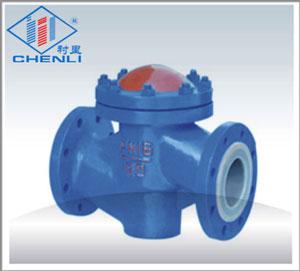 H41F4-16C襯氟止回閥,化工防腐閥門，襯氟閥門，上海襯