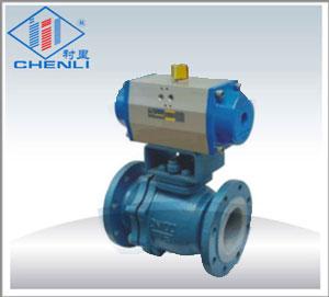 Q641F46-16C襯氟氣動(dòng)球閥襯氟球閥化工防腐閥門上海襯